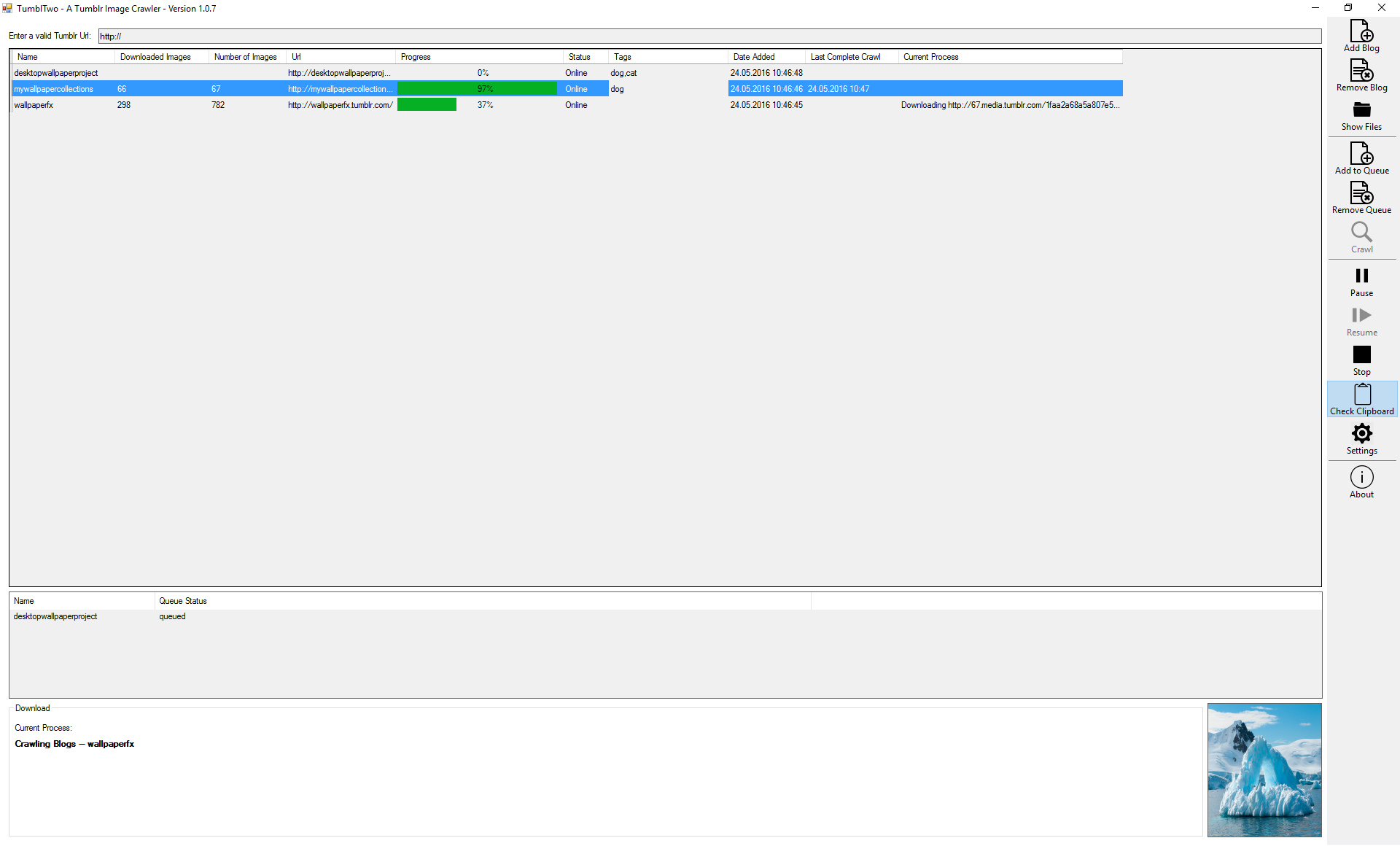 TumblTwo Main UI TumblTwo Main UI