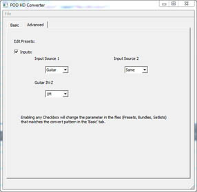 POD HD Convert Edit Function