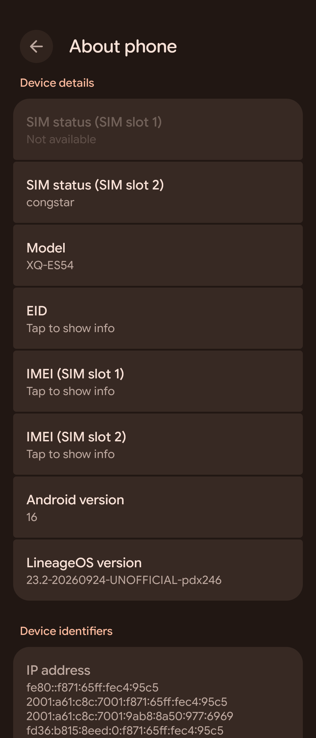 About Phone