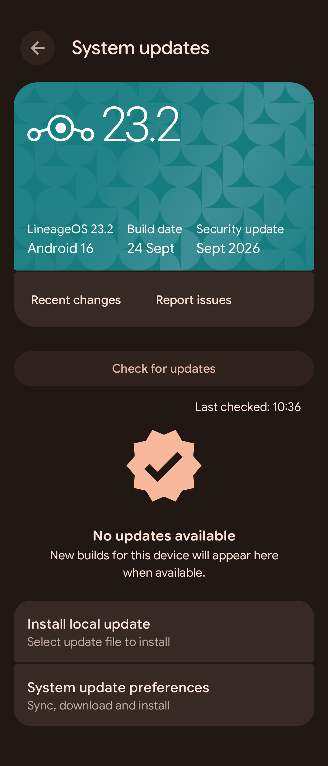 System Updates