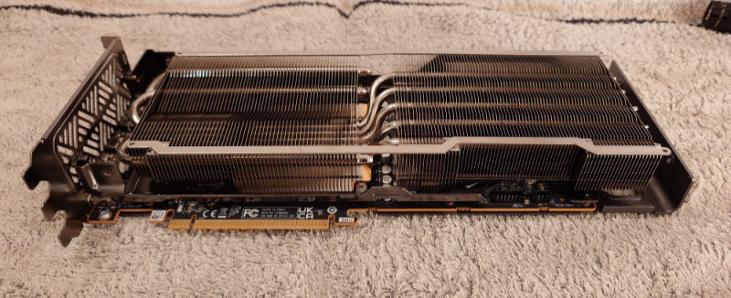 GPU with heatsink and connector